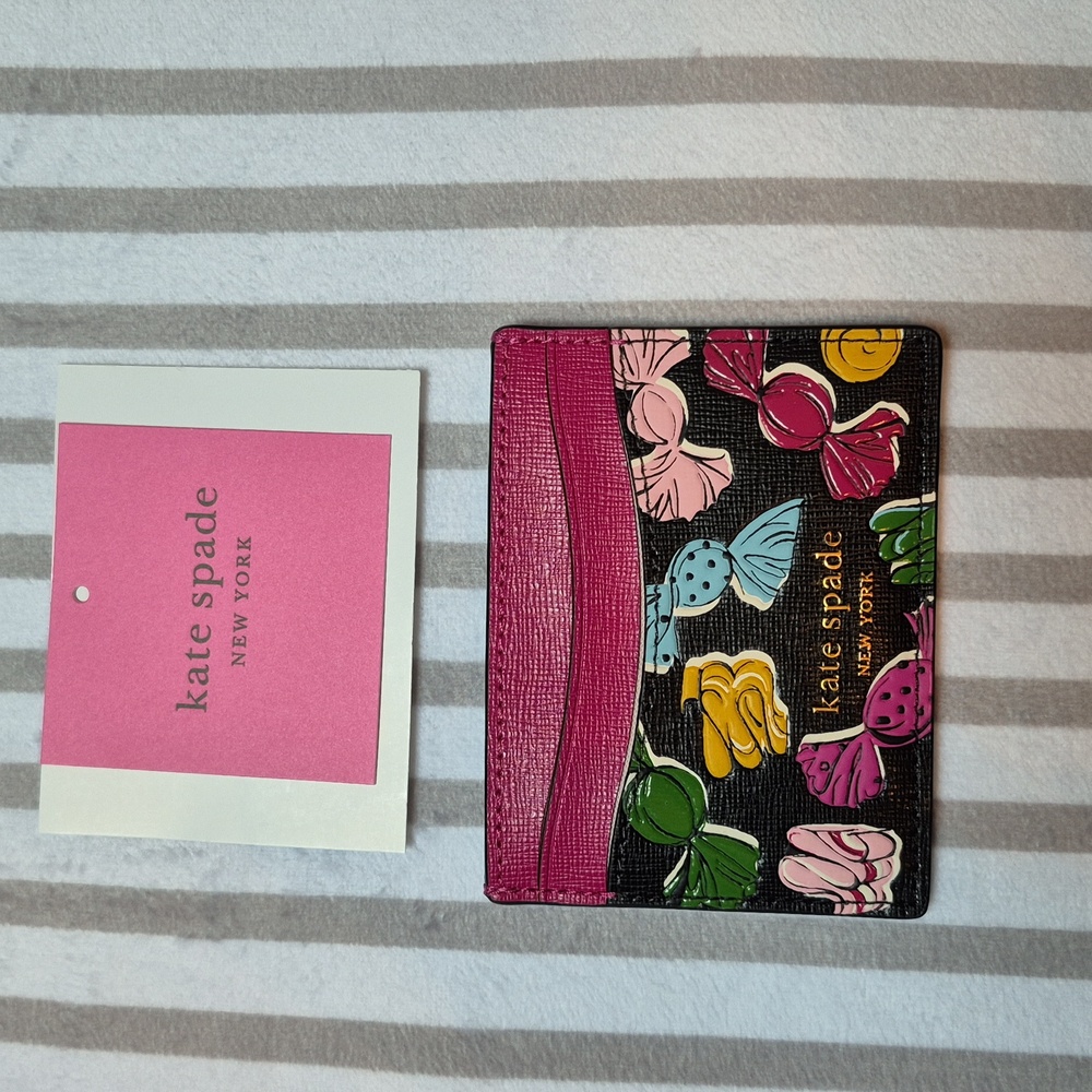 Kate Spade Morgan Saffiano Leather Assorted Candies Embossed Cardholder, New!